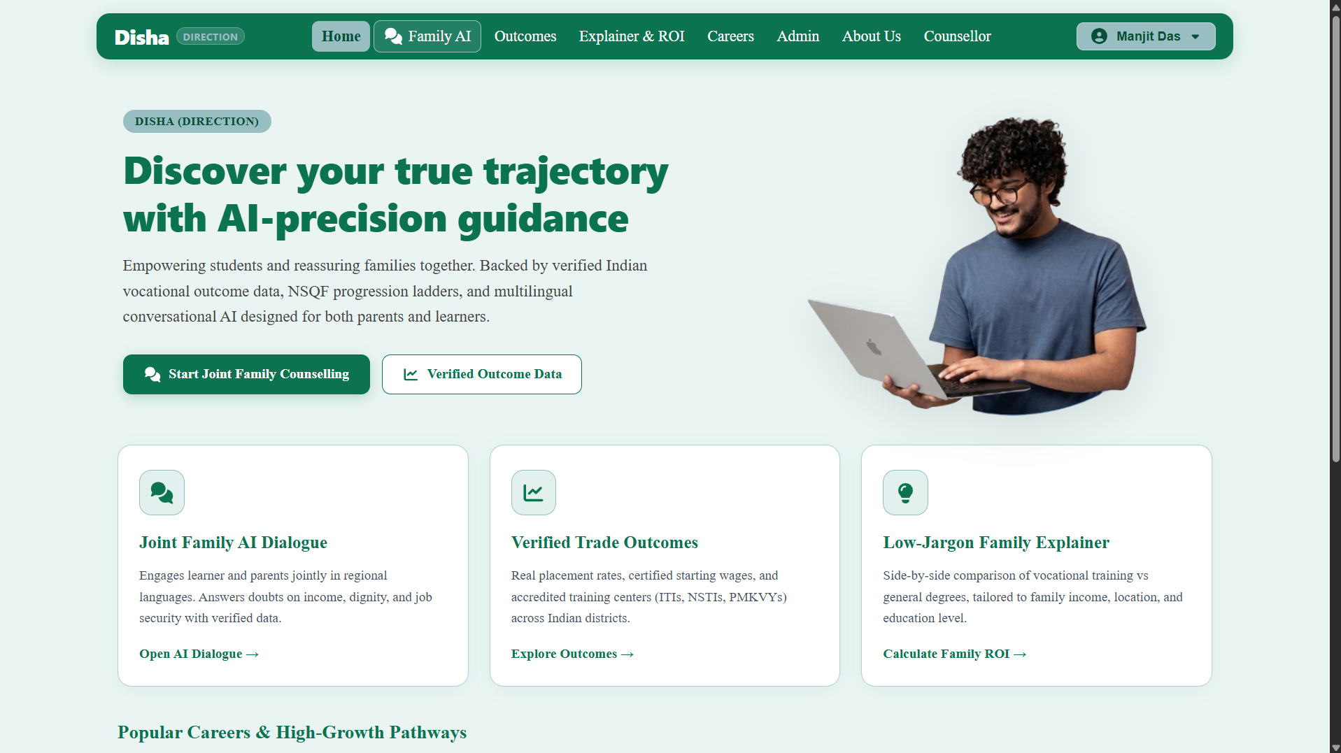 Disha project screenshot