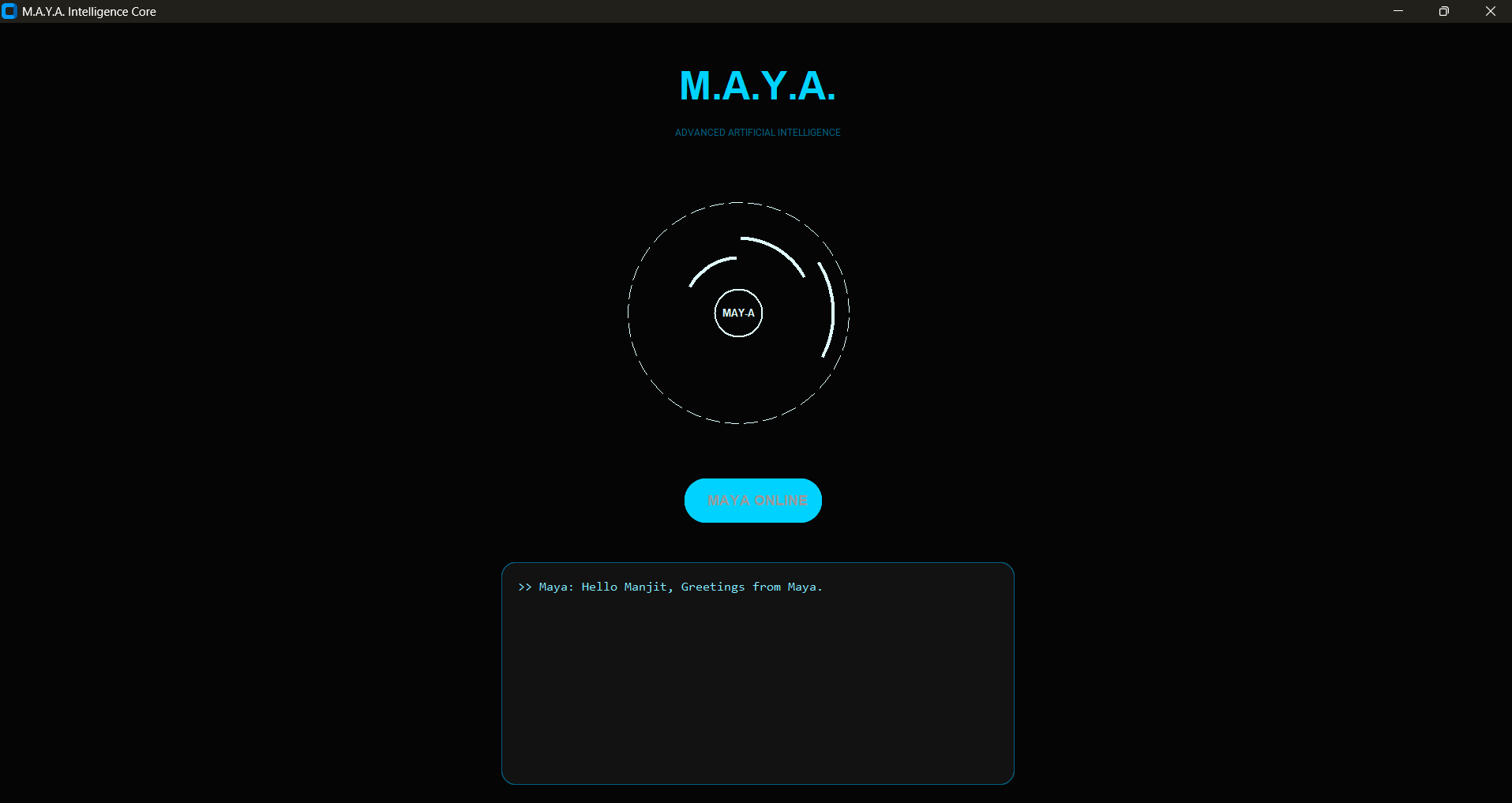 MAYA project screenshot